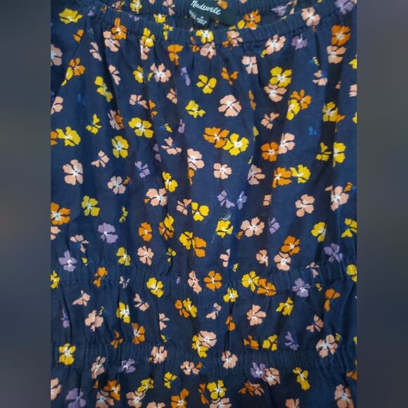 Madewell Smocked-Waist Crop Top in Aloha Floral women's size Small - Picture 6 of 9